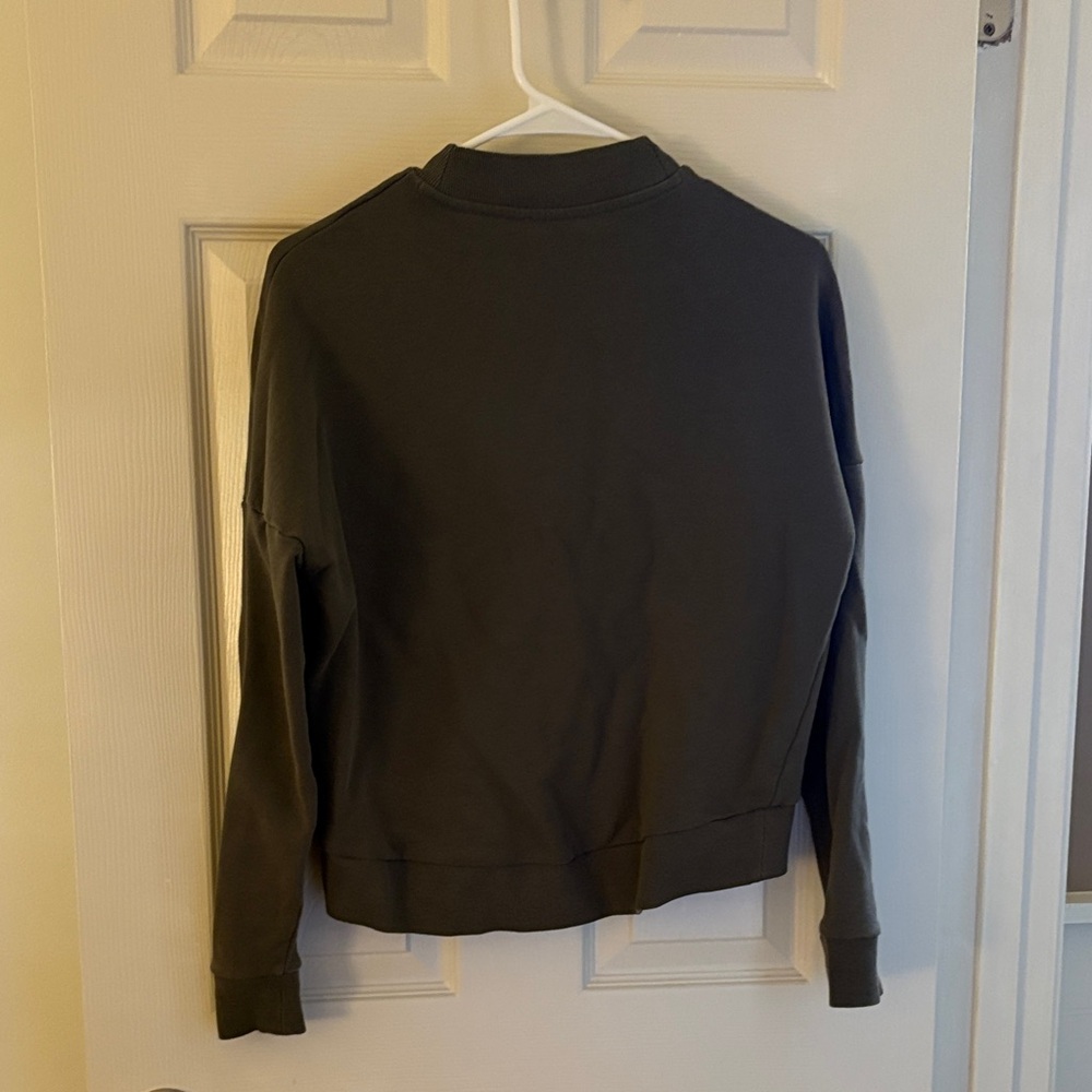 COS Dark Green Crew Neck Sweater - Picture 2 of 4